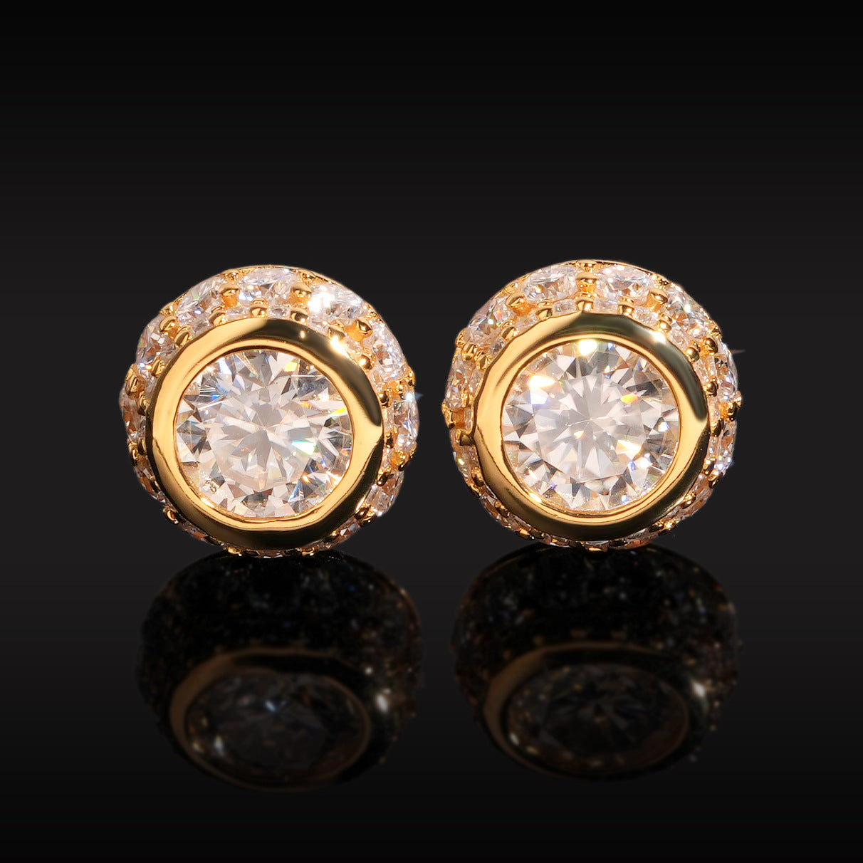 Premium 1ct 6.5mm Moissanite Stud Earrings S925 Silver | D VVS1 Solitaire | Caratix
