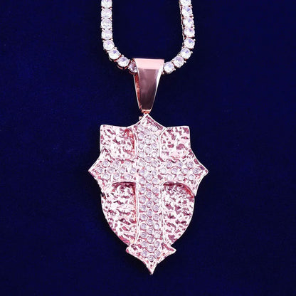 Women's Retro Hip Hop Necklace | Antique Finish Copper CZ Jewelry - CaratixJewelry