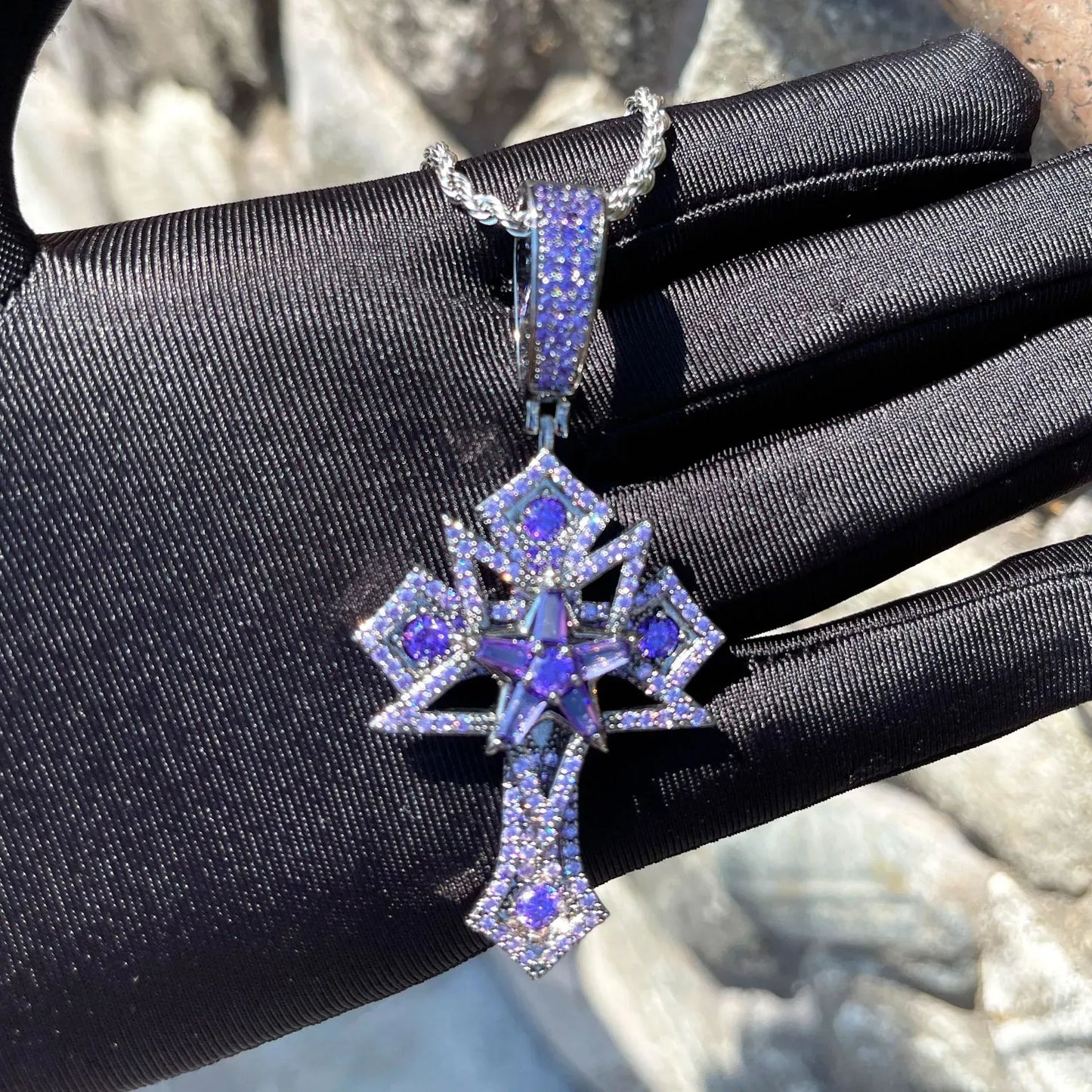 Men's Opium Style Gothic Necklace | Y2K Punk Grunge Jewelry | Caratix - CaratixJewelry