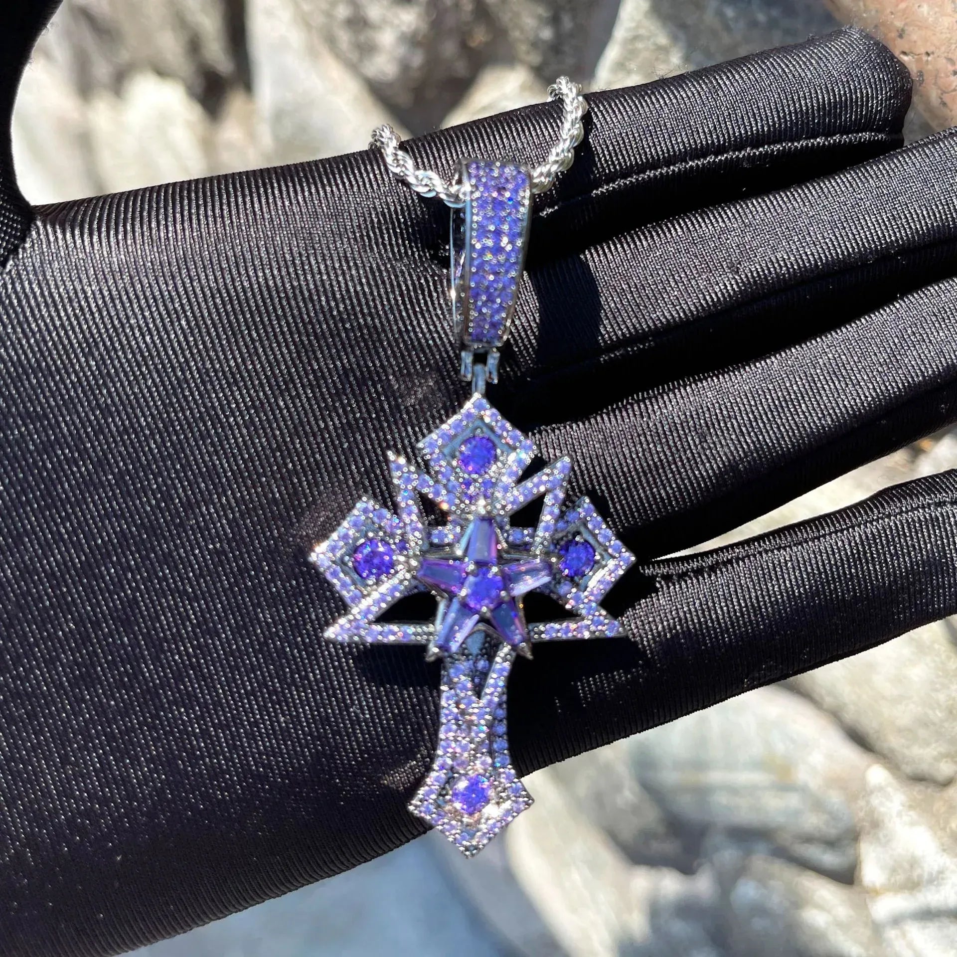 Men's Opium Style Gothic Necklace | Y2K Punk Grunge Jewelry | Caratix - CaratixJewelry