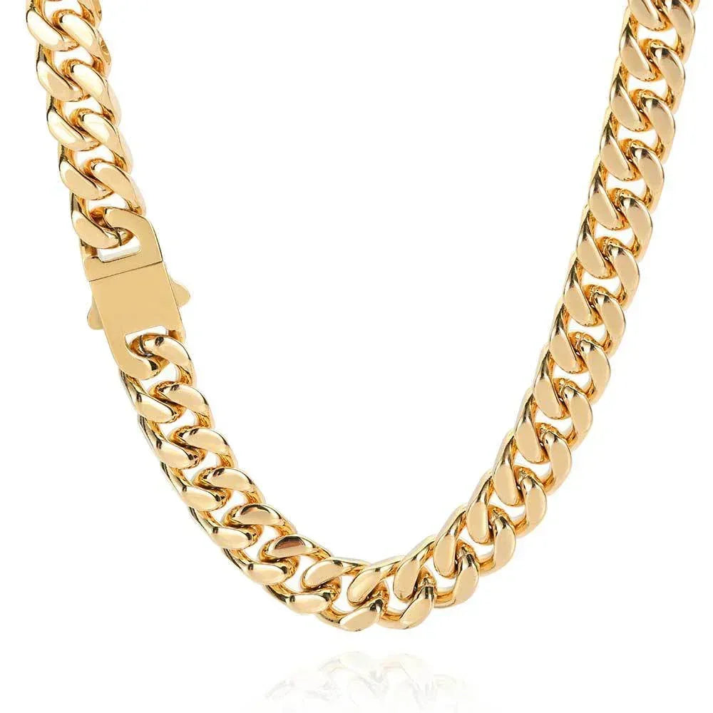 Stainless Steel Cuban Chain Necklace for Men | Caratix Jewelry - CaratixJewelry