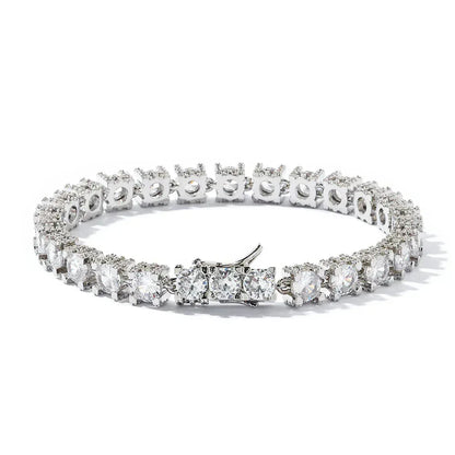 Custom 6mm Zircon Tennis Bracelet Hip Hop Bling for Men | Caratix - CaratixJewelry