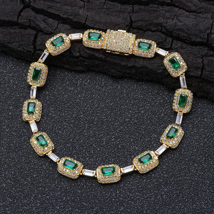 Emerald Zircon Colorful Gemstone Bracelet Luxury Jewelry for Women | Caratix Jewelry - CaratixJewelry