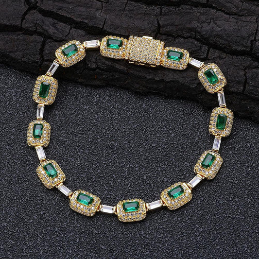 Emerald Zircon Colorful Gemstone Bracelet Luxury Jewelry for Women | Caratix Jewelry - CaratixJewelry