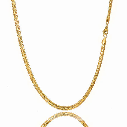 Custom 4mm Slim Stainless Steel Cuban Chain | Minimalist Gold Chain for Rapper | Caratix - CaratixJewelry
