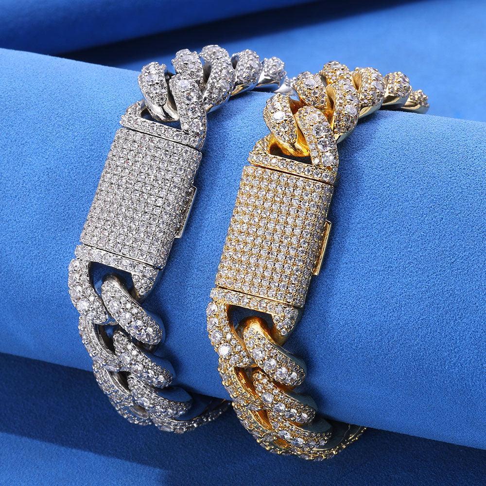 Bubble Iced Out Cuban Chain Zircon Necklace - CaratixJewelry