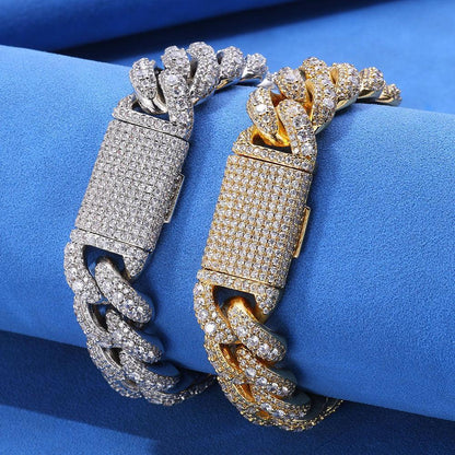 Bubble Iced Out Cuban Chain Zircon Necklace - CaratixJewelry