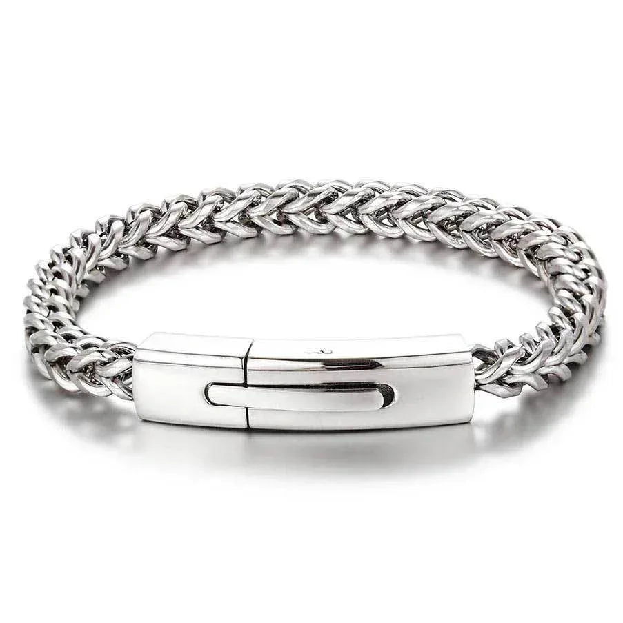 6mm Reversible Link Hip Hop Necklace Rapper Iced Out Chain Style for Men | Caratix Jewelry - CaratixJewelry