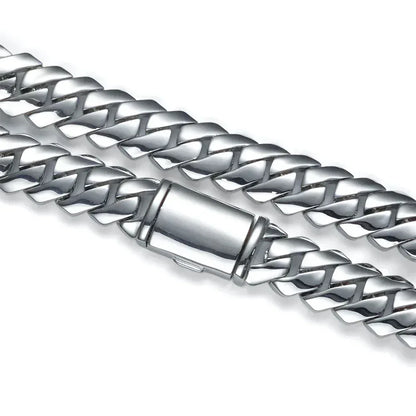 12mm Polished Cuban Link Hip Hop Bracelet Rapper Iced Out Chain Style for Men | Caratix Jewelry - CaratixJewelry