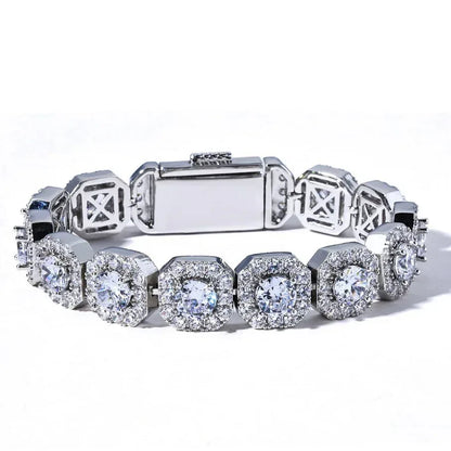 Iced Sugar Link Zircon Hip Hop Jewelry Bracelet for Men | Caratix Jewelry - CaratixJewelry
