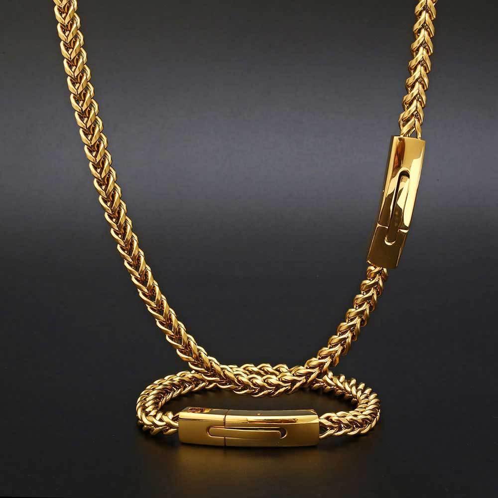 6mm Reversible Link Hip Hop Necklace Rapper Iced Out Chain Style for Men | Caratix Jewelry - CaratixJewelry