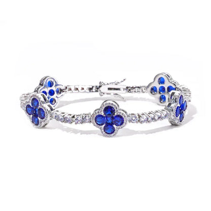 Spring Clasp Tennis Chain Necklace Colored Gemstones & Zircon Hip Hop Jewelry for Men | Caratix Jewelry - CaratixJewelry
