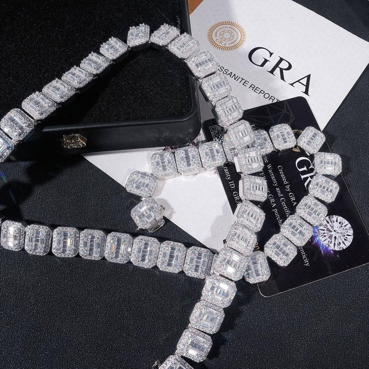 13mm D-Color Moissanite Cuban Link | S925 Silver Men’s Necklace - CaratixJewelry