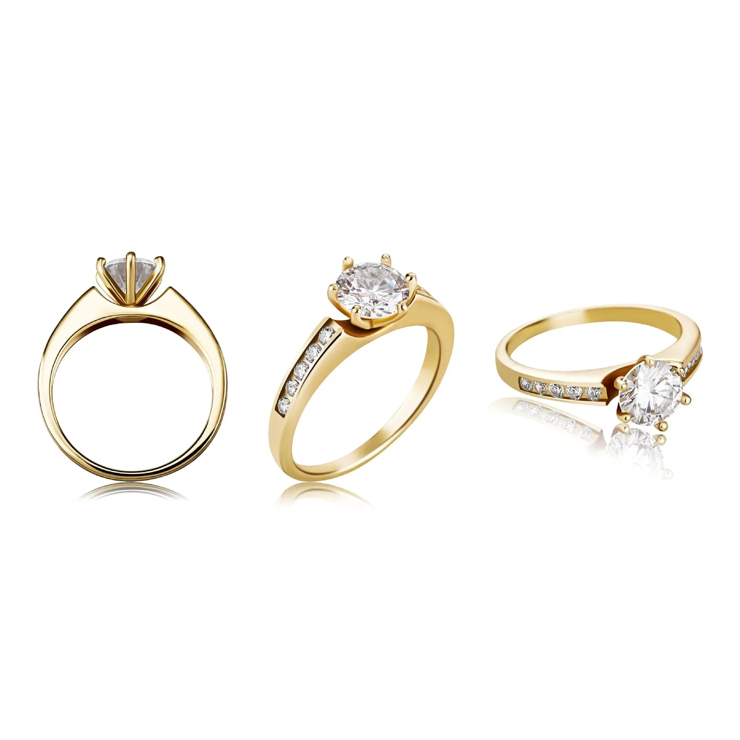D Color VVS1 Moissanite Ring | S925 Sterling Silver | Caratix
