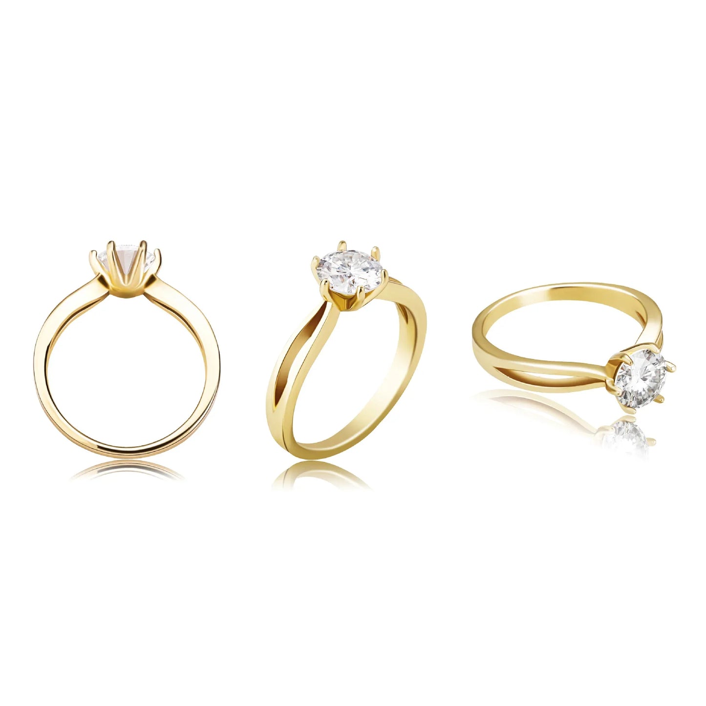 D Color VVS1 Moissanite Ring | S925 Sterling Silver | Caratix