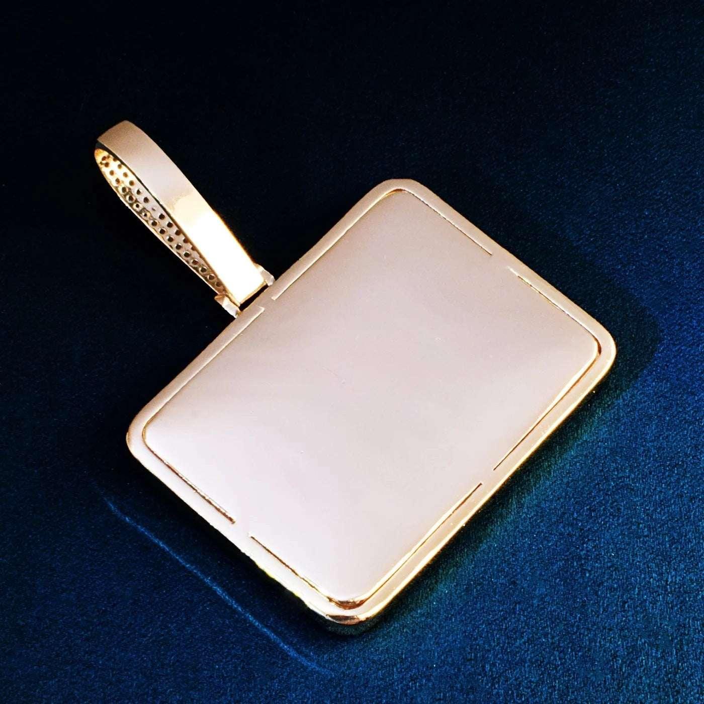 Iced Out Block Letter Pendant | DIY CZ Name Necklace Hip Hop Fashion Jewelry - CaratixJewelry