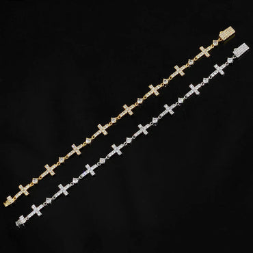 Hip Hop Cross Necklace Zircon Iced Out Jewelry for Men | Caratix Jewelry - CaratixJewelry