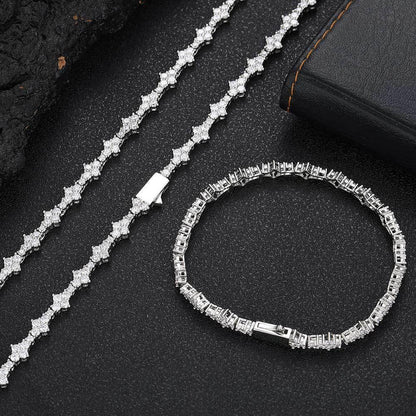 Airplane Zircon Tennis Chain Bracelet with Spring Clasp for Men & Women | Caratix Jewelry - CaratixJewelry