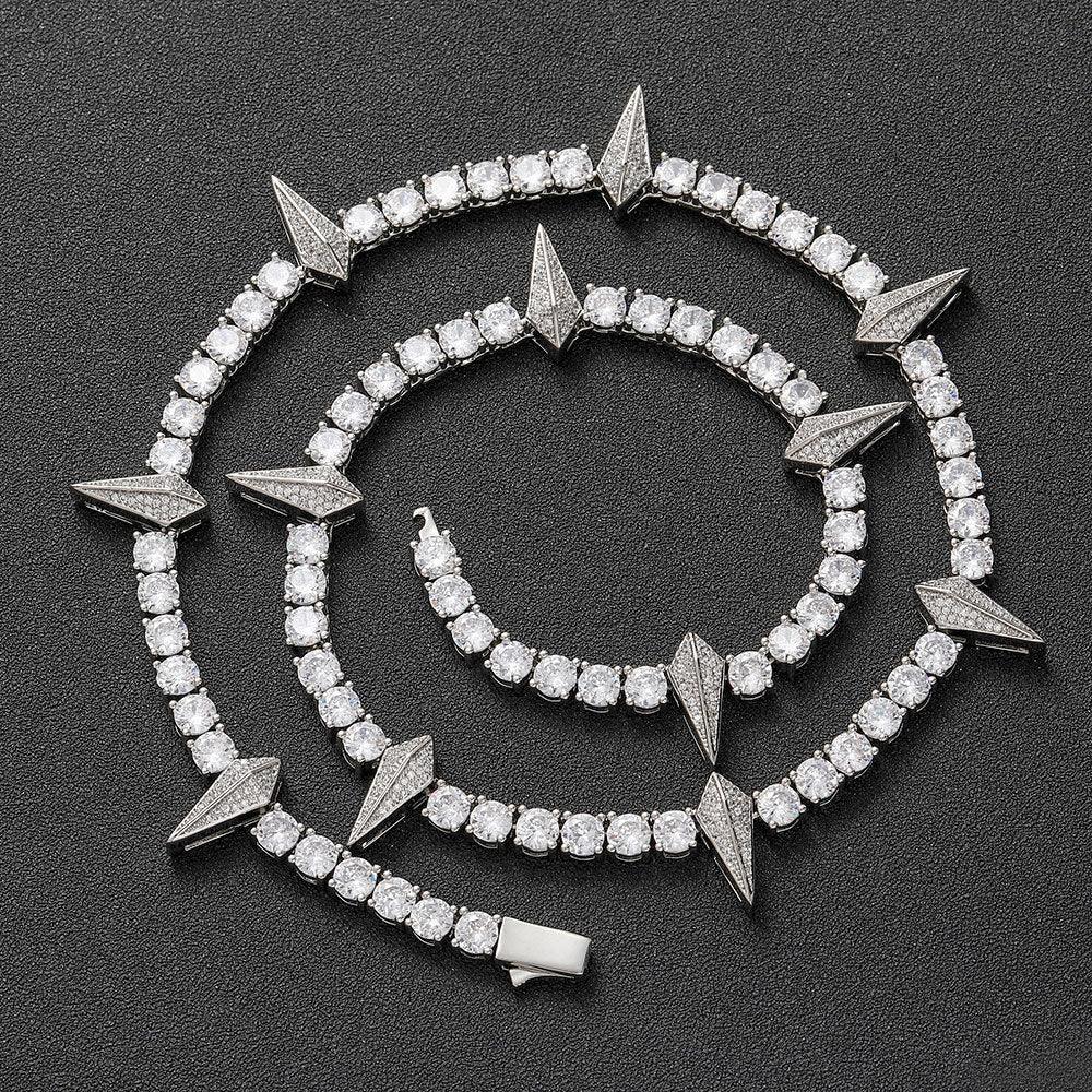 Custom S925 Silver 5mm Black Panther Necklace | Fierce Women's Hip Hop Bling | Caratix - CaratixJewelry