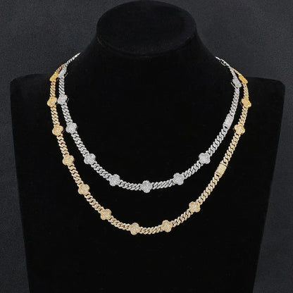 Moissanite Cuban Link Necklace for Men – S925 Sterling Silver Custom Luxury Hip Hop Jewelry - CaratixJewelry