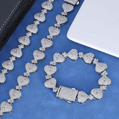 15mm Moissanite Money Bag Cuban Link Chain for Men – S925 Sterling Silver Custom Luxury Hip Hop Necklace - CaratixJewelry