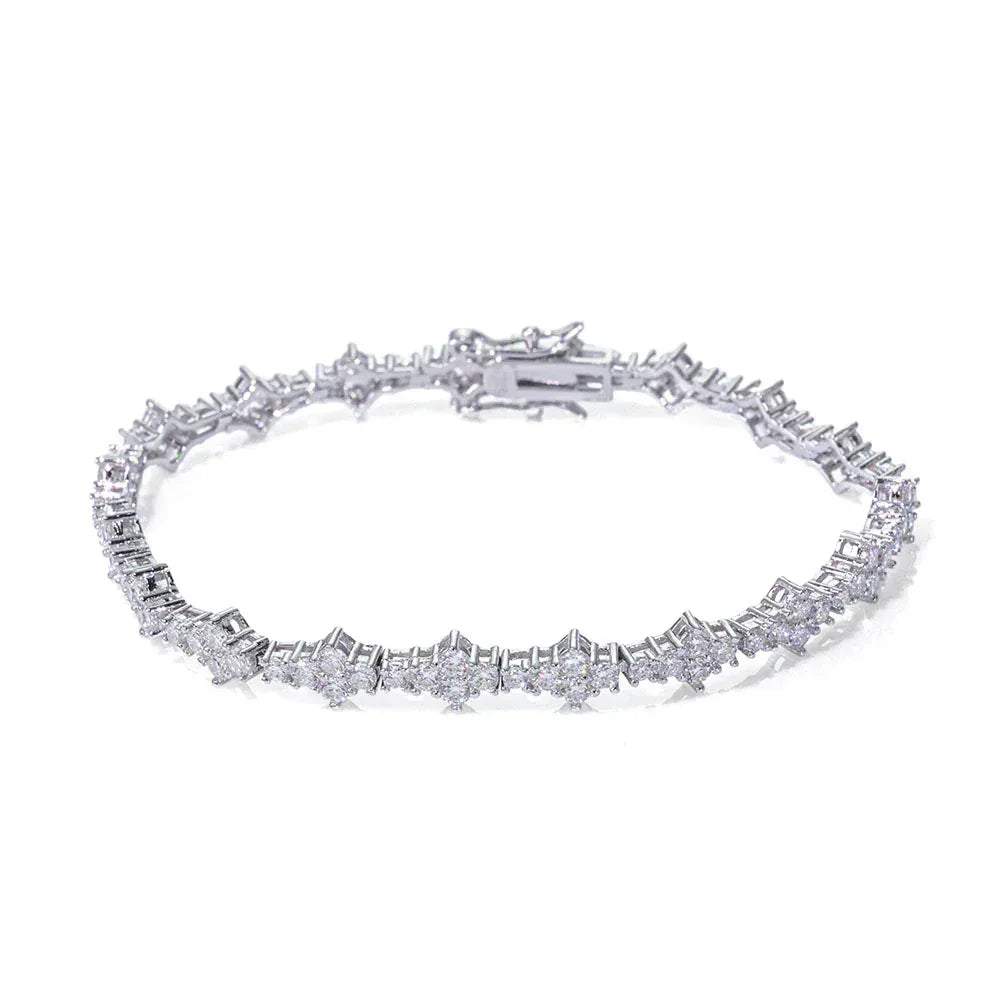 6.5mm Airplane Motif Zircon Tennis Chain Necklace Hip Hop Jewelry for Men | Caratix Jewelry - CaratixJewelry