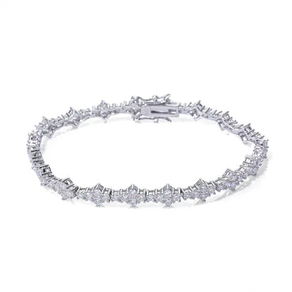 6.5mm Airplane Motif Zircon Tennis Chain Necklace Hip Hop Jewelry for Men | Caratix Jewelry - CaratixJewelry