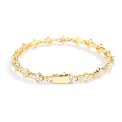 Custom S925 Silver Airplane Tennis Bracelet | Unique Women's Hip Hop Bling | Caratix - CaratixJewelry