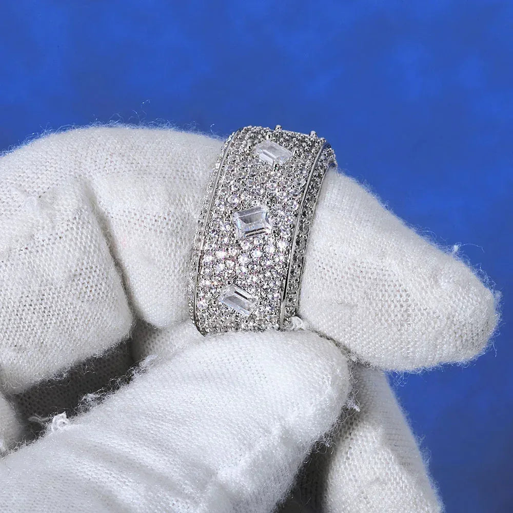 Full Zircon Round Shape Hip Hop Ring Jewelry for Men & Women | Caratix Jewelry - CaratixJewelry