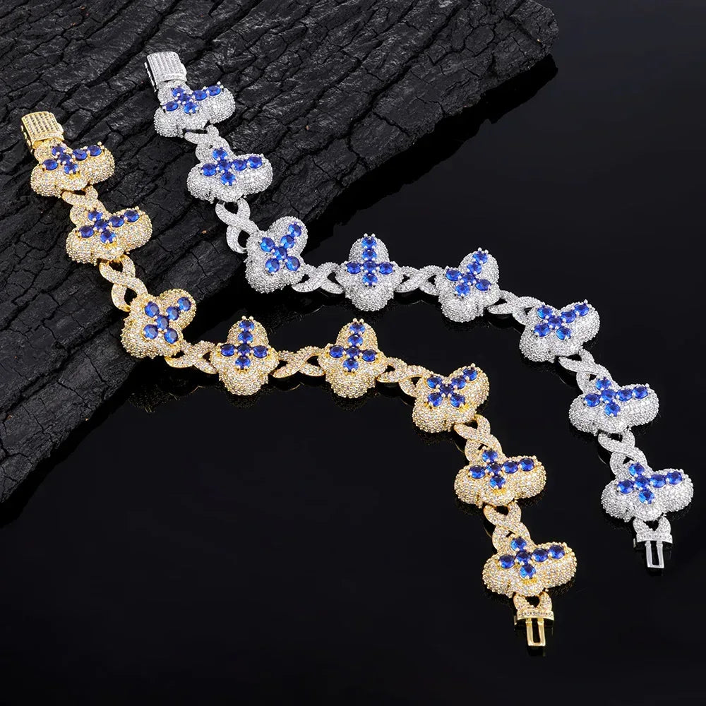 Cross Pendant Zircon Necklace for Men Hip Hop Jewelry Gold Chain Rapper Style | Caratix Jewelry - CaratixJewelry