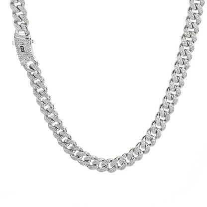 Custom 12mm Double-Row Moroccan Cuban Link | High-End Hip Hop Jewelry | Caratix - CaratixJewelry