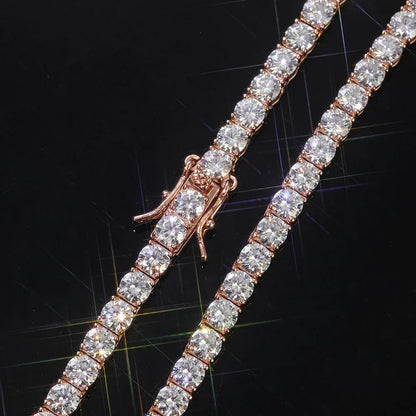 Tennis Chain Zircon Bracelet Copper Plated 18K Gold Hip Hop Jewelry for Men | Caratix Jewelry - CaratixJewelry