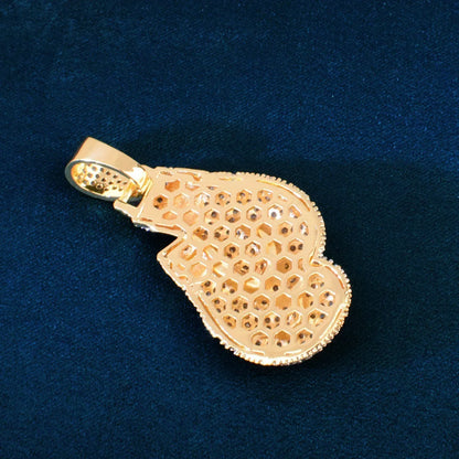 Iced Out Boxing Glove Pendant | CZ Hip Hop Streetwear Trendy Necklace - CaratixJewelry