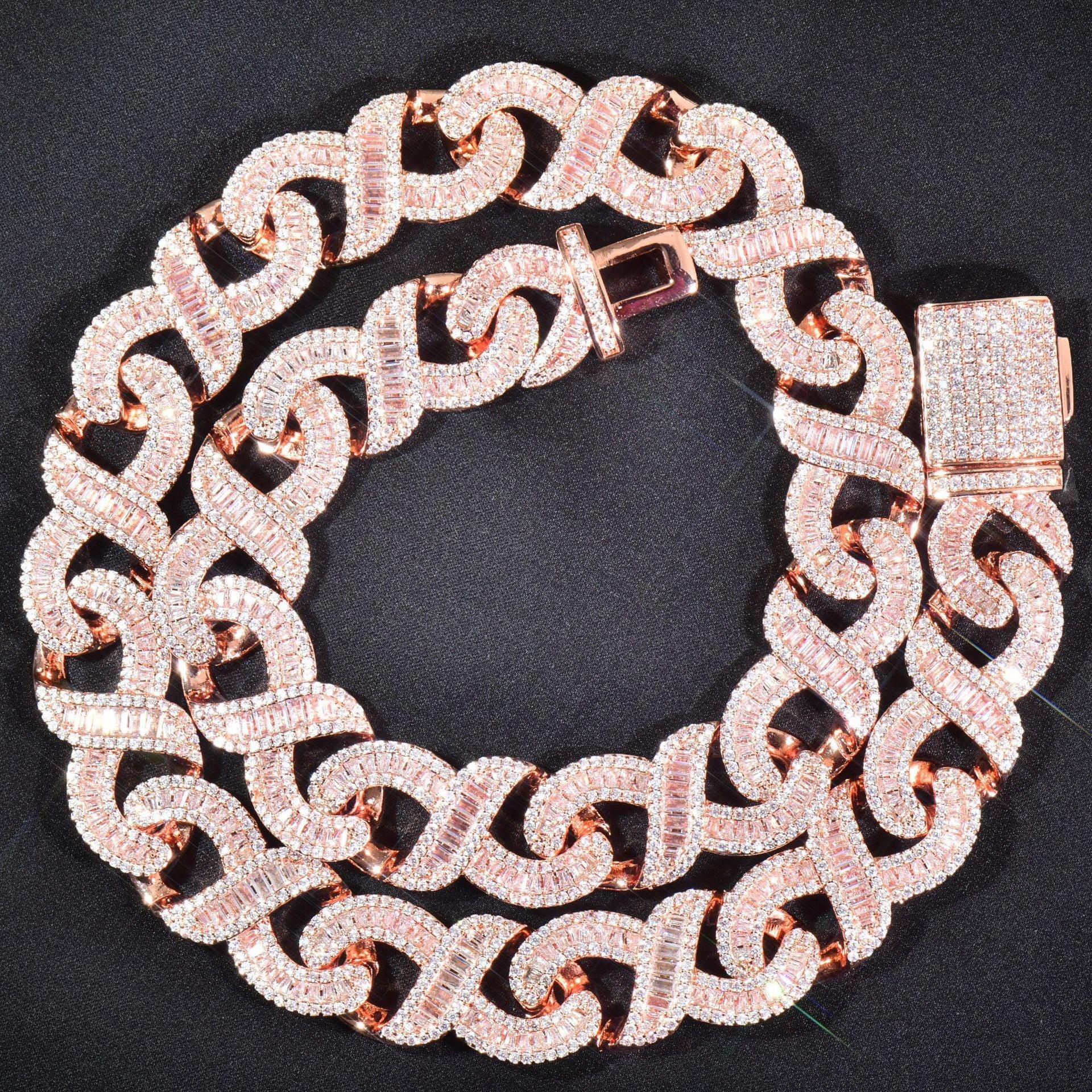 T-Shaped Zircon Necklace with Copper Setting | Unisex Street Style Jewelry – Caratix Jewelry - CaratixJewelry