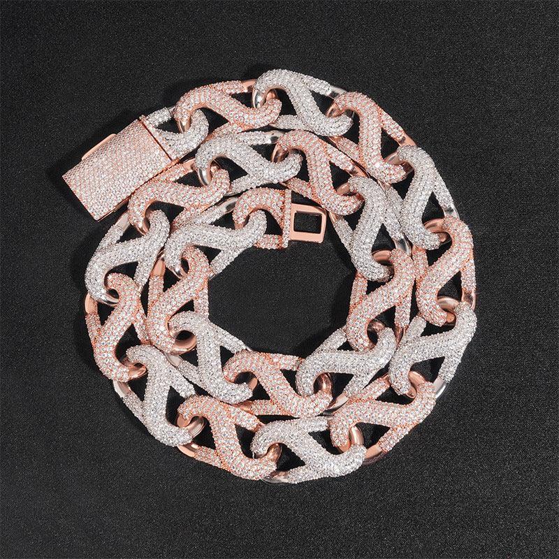18mm Moissanite Cuban Link | 925 Silver Iced Out Hip Hop Jewelry - CaratixJewelry