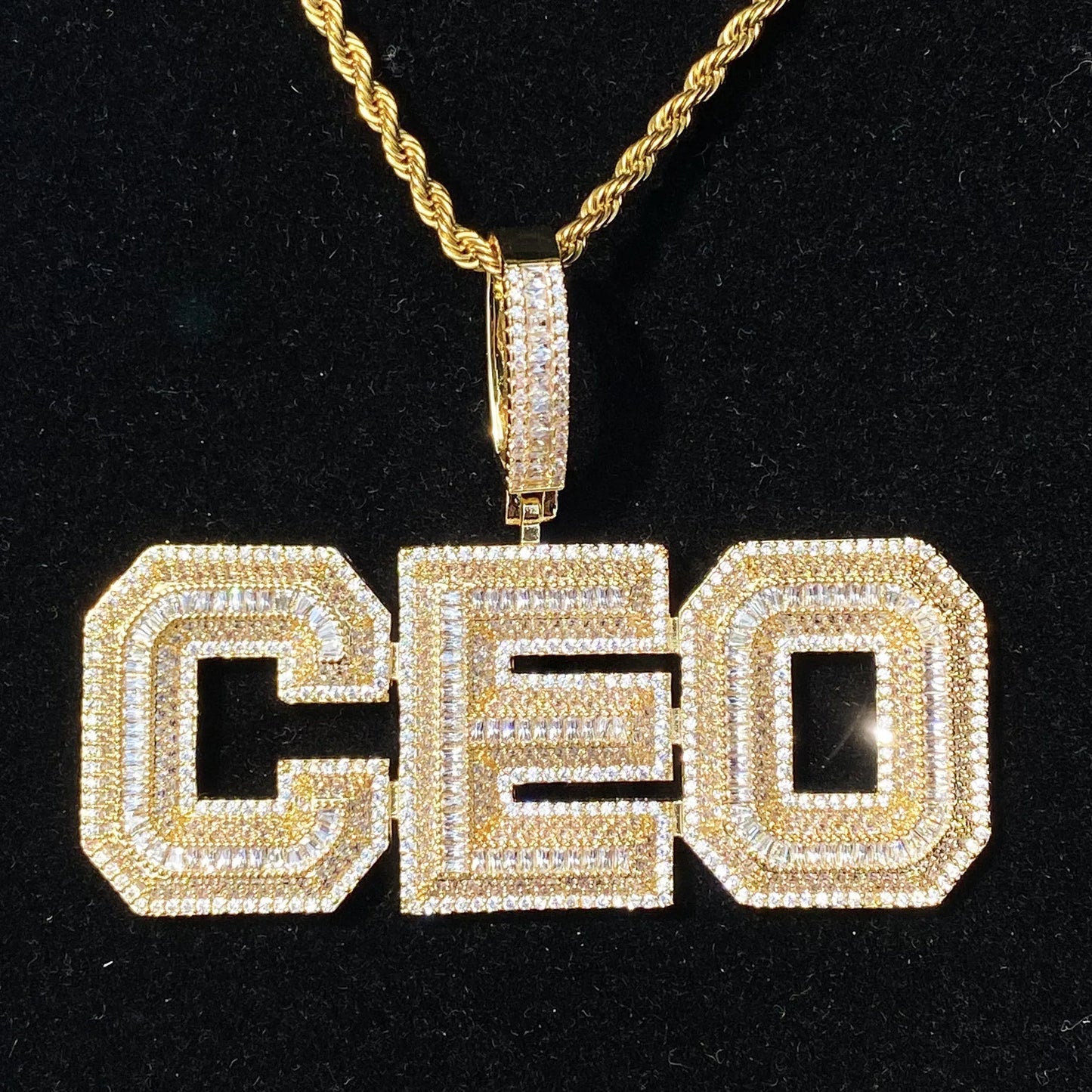 Women's Boss Babe Executive Necklace | Premium Copper CZ Leadership Jewelry - CaratixJewelry