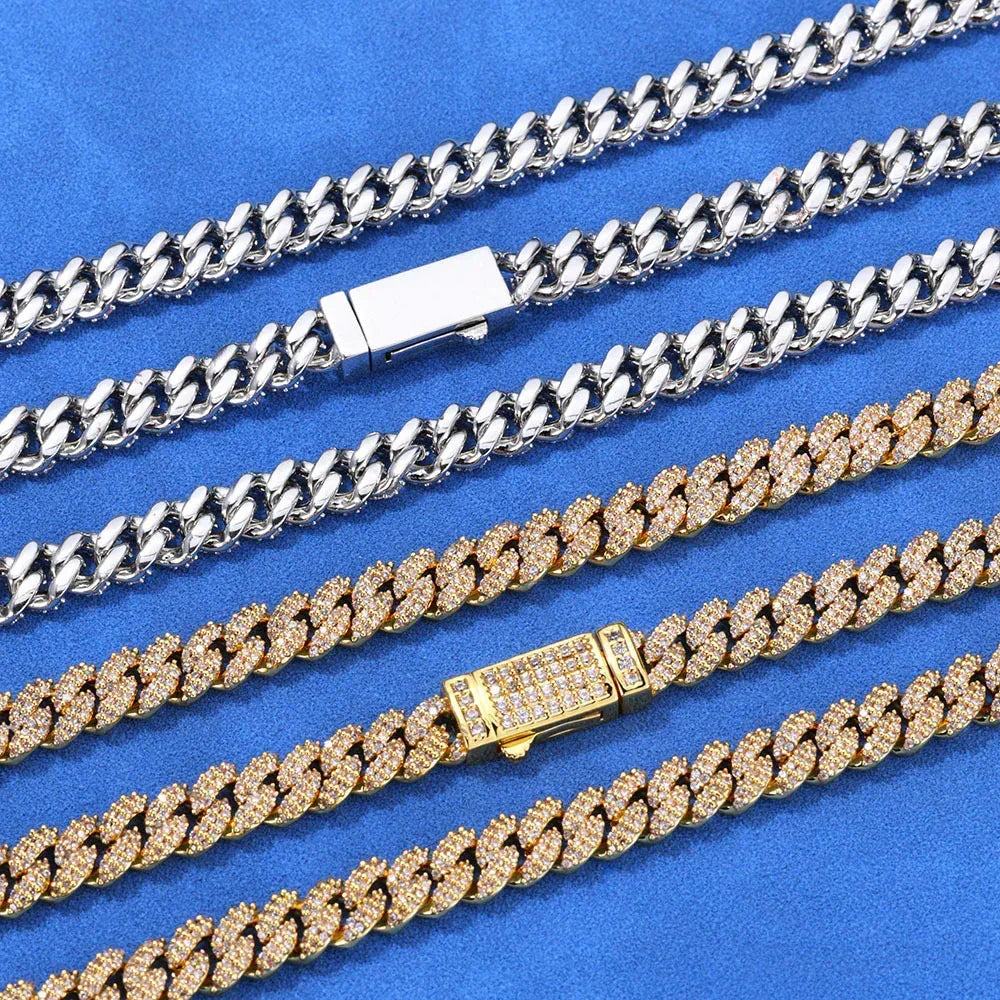 Custom 7mm Double Row Bubble Bracelet Zircon Hip Hop Jewelry for Men | Caratix Jewelry - CaratixJewelry