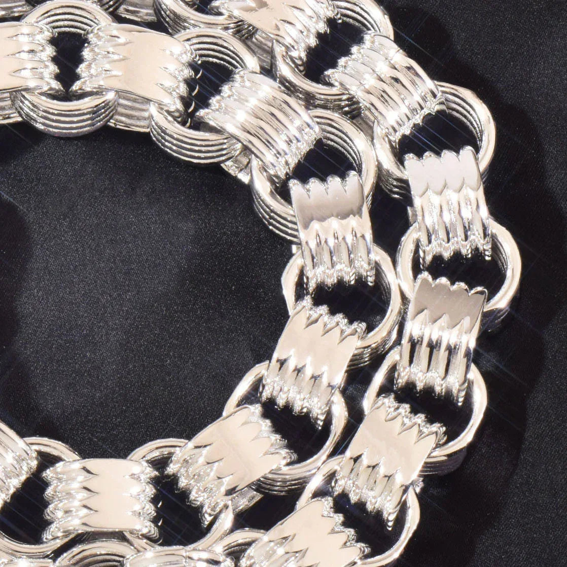 14mm High Polish Cuban Chain Necklace 18K Gold Plated Copper - CaratixJewelry