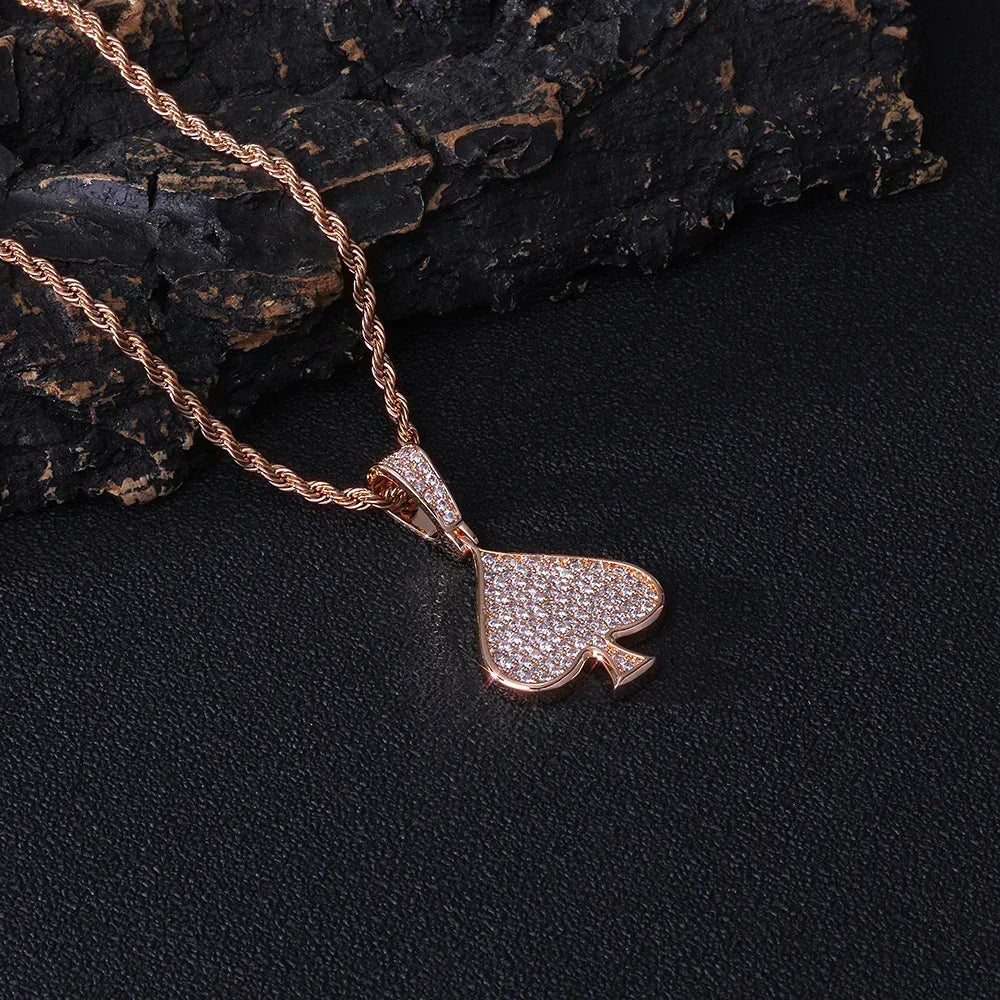 Heart Zircon Custom Chain Pendant Hip Hop Necklace for Men & Women | Caratix Jewelry - CaratixJewelry