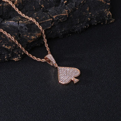 Heart Zircon Custom Chain Pendant Hip Hop Necklace for Men & Women | Caratix Jewelry - CaratixJewelry