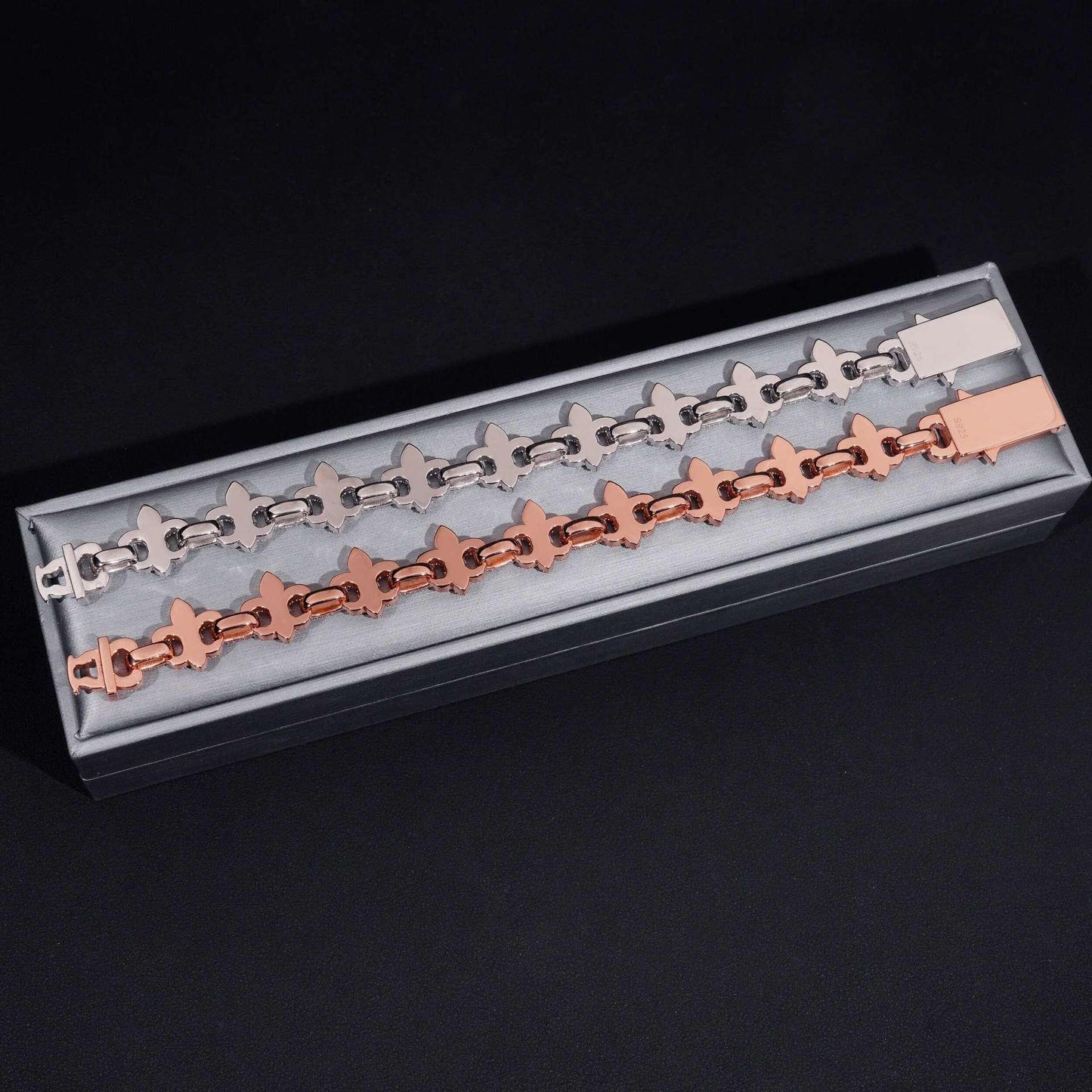 16mm Moissanite Cross Bracelet | 2025 S925 Silver Men’s Iced Out Hip Hop Jewelry - CaratixJewelry