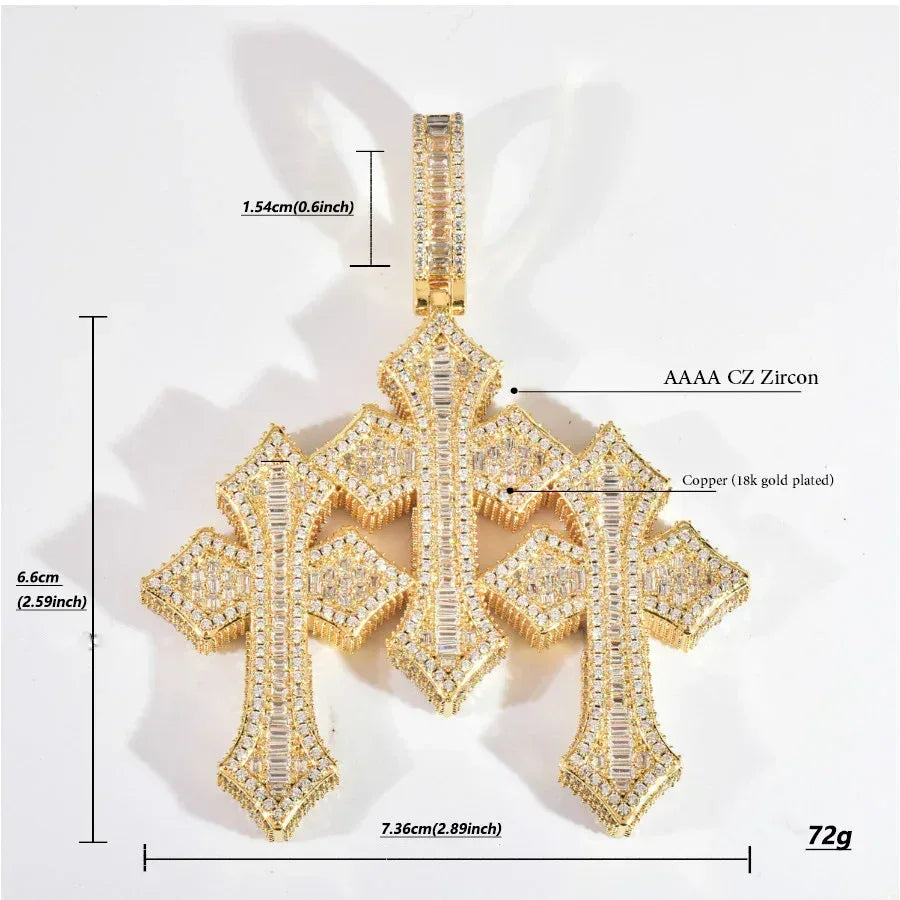 Pendant Necklace | Iced Out Hip Hop Men’s Streetwear Jewelry - CaratixJewelry