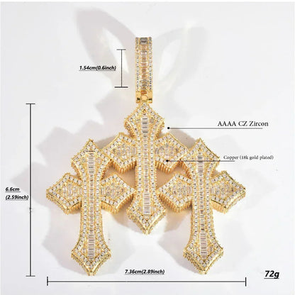 Pendant Necklace | Iced Out Hip Hop Men’s Streetwear Jewelry - CaratixJewelry