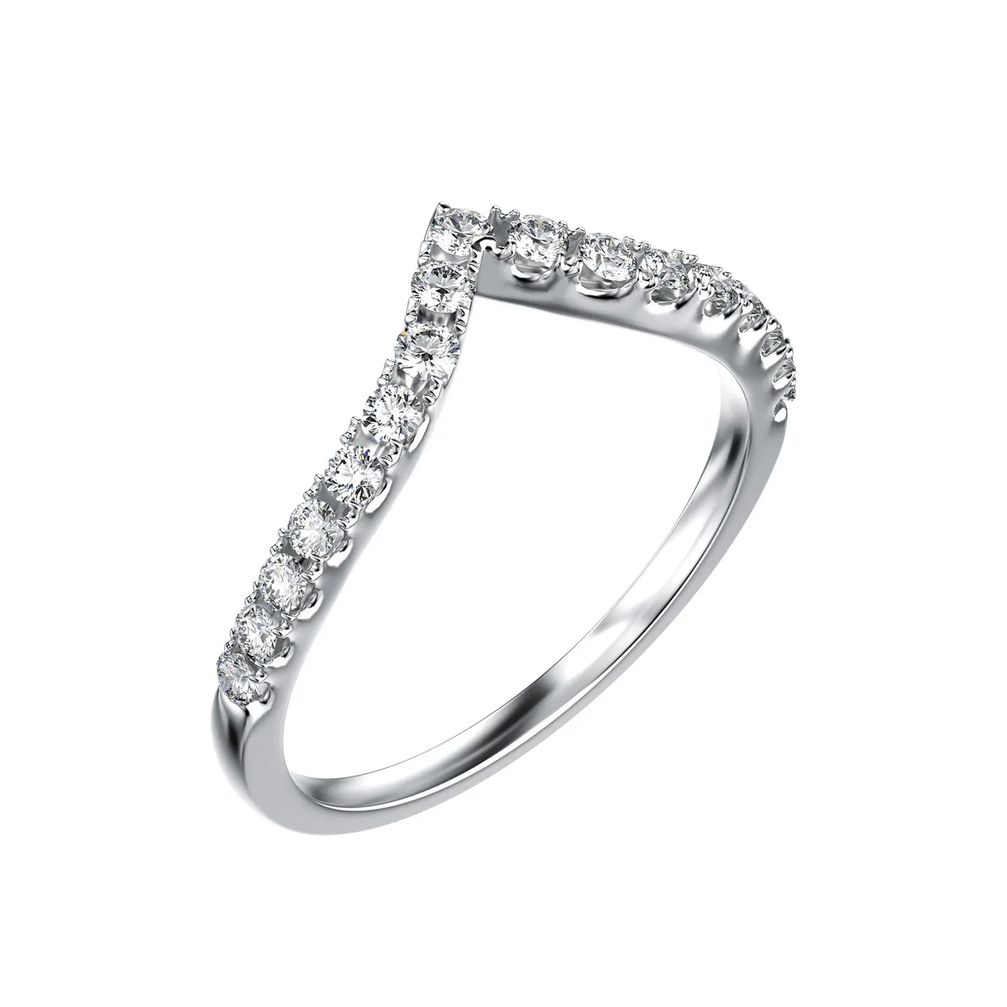 D Color VVS1 Moissanite Ring | S925 Silver Platinum Plated | Caratix