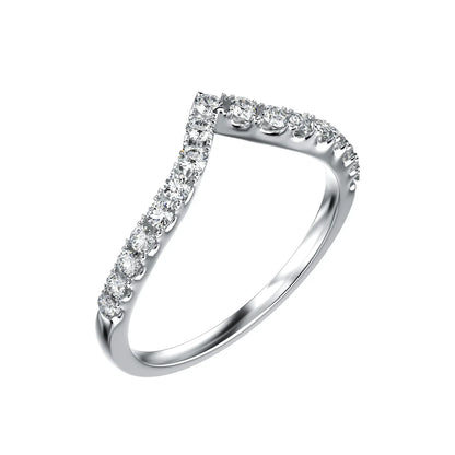 D Color VVS1 Moissanite Ring | S925 Silver Platinum Plated | Caratix