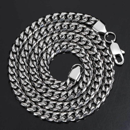 Snake Head Cuban Chain Necklace with Box Clasp 18K Gold Plated for Men | Caratix Jewelry - CaratixJewelry