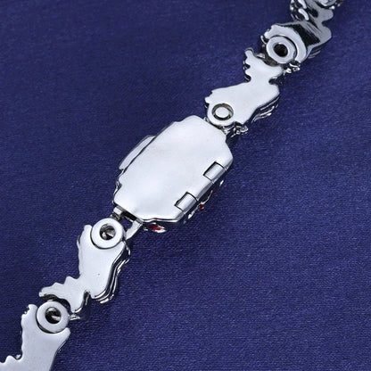 Spiked Demon Eye Thorn Necklace Rapper Iced Out Chain | Caratix Jewelry - CaratixJewelry