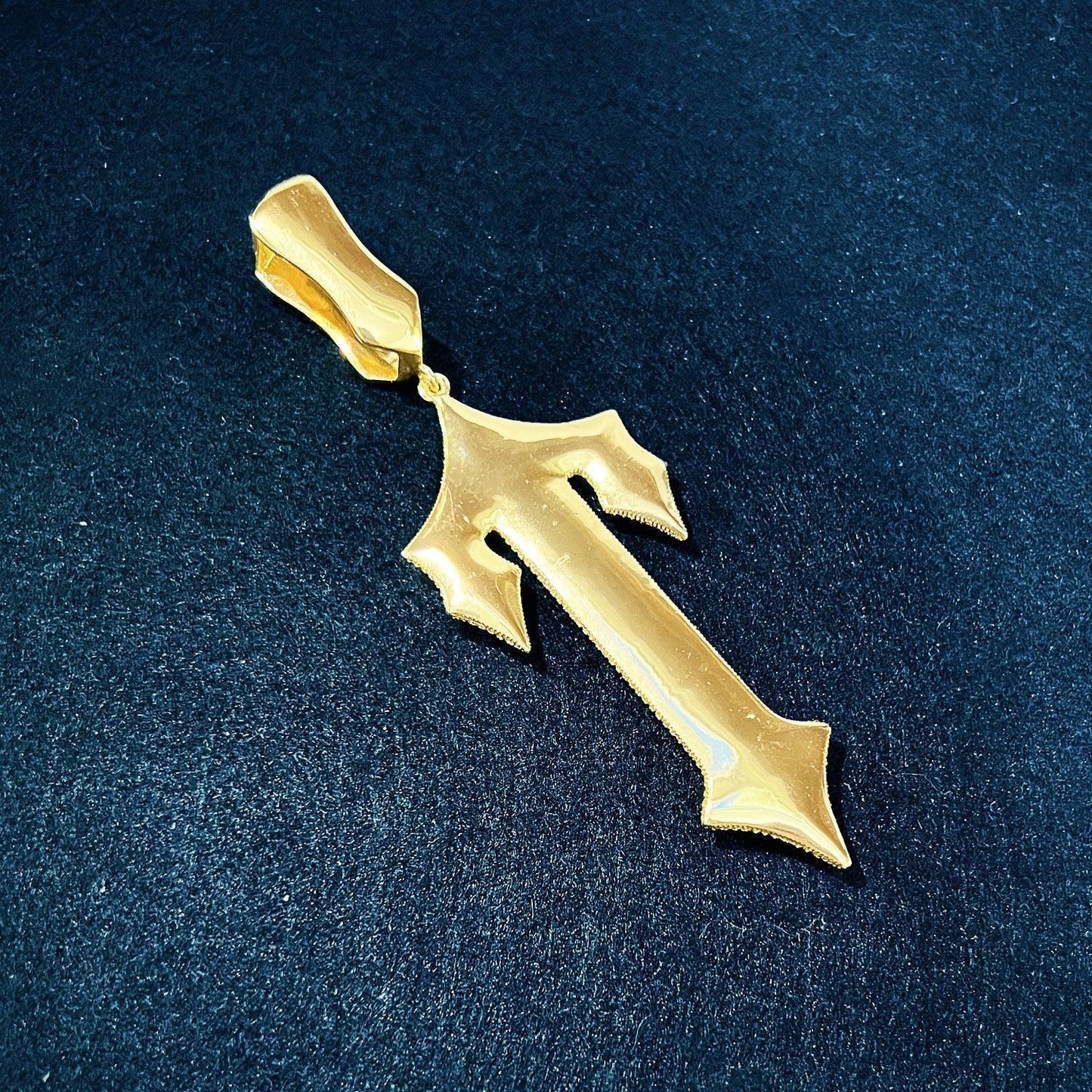Iced Out Sword Pendant Necklace | CZ Hip Hop Punk Men’s Streetwear Jewelry - CaratixJewelry