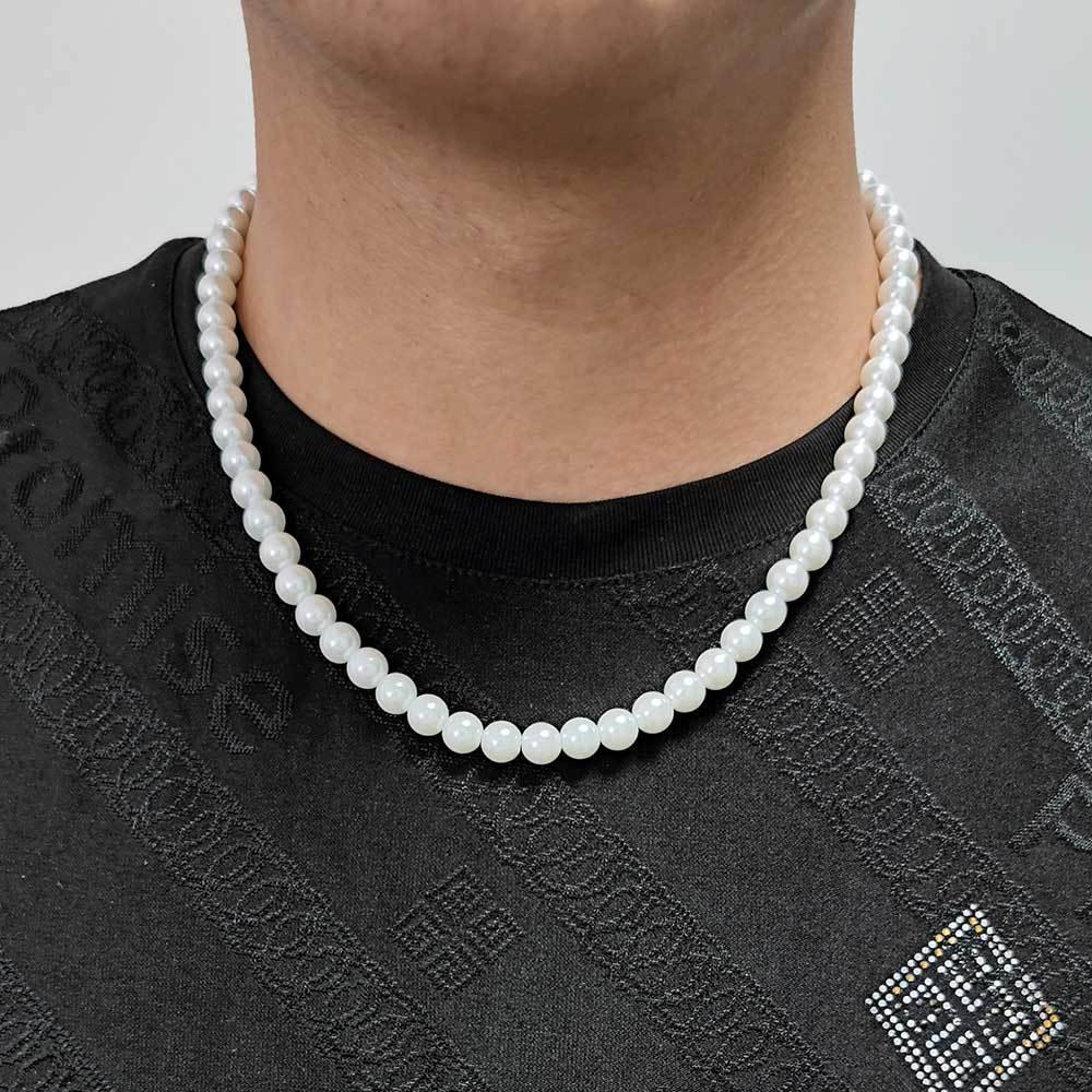 8mm Pearl Choker Necklace Minimal Luxury Jewelry for Women | Caratix Jewelry - CaratixJewelry