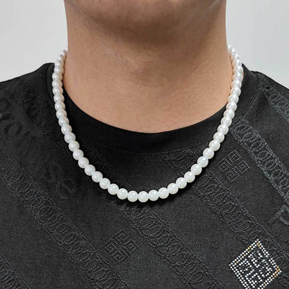 8mm Pearl Choker Necklace Minimal Luxury Jewelry for Women | Caratix Jewelry - CaratixJewelry